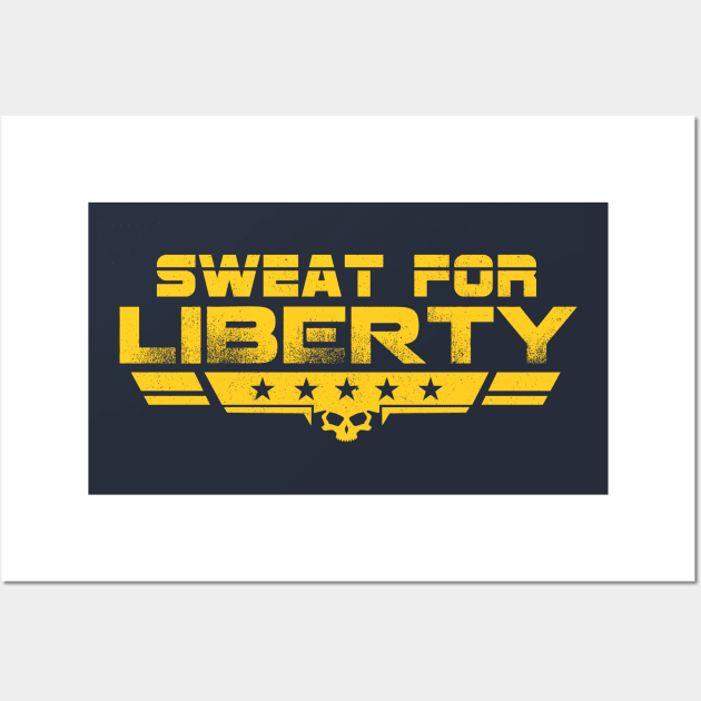 Sweat For Liberty Wall Art by Andreeastore  